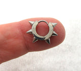 20G Spikes Nose Hoop Spiked Nose Ring Nostril Hoop Ring 20 gauge Nose Hoop Nose Ring - I Love My Piercings!