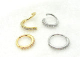 16G Silver Gold Snake Bites Labret Lip Ring Bottom Side Lip Ring Horseshoe 16 Gauge Lip Studs Lip Rings Lip Jewelry 8mm 10mm Diameter - I Love My Piercings!