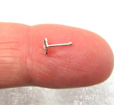 20G Butterfly Sterling Silver Nose Stud Bone Ring Nose Jewelry in 20 Gauge - I Love My Piercings!