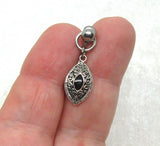 14G Black VCH Jewelry Clit Hood Ring