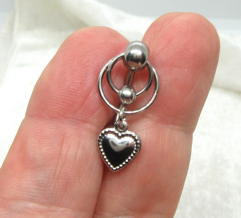 14G Heart VCH Jewelry Clit Hood Ring