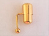 Clitorial Clit Hood Bar VCH Vertical Rose Gold Yellow Gold Multi Color Titanium Vibrating VCH Barbell Piercing Jewelry 14 gauge 14g - I Love My Piercings!