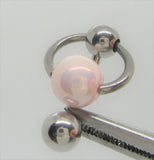 Clitorial Clit Hood Bar VCH Stainless Steel Glossy Classy Pink Ball Assorted Lengths Dangle Hoop VCH Ring Bar Jewellry 14G 14 gauge - I Love My Piercings!