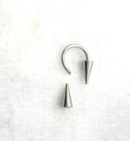 16G 14G Spiked Septum Ring Hoop Spikes Long Spikes Septum Hoop Surgical Steel 8mm 10mm Diameter 16g 14G Septum Jewelry Nose Jewelry Hoops - I Love My Piercings!