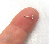 5 Piece 22G Butterfly Nose Studs L Shape Bent Post Bone Ball End Straight Nose Ring Pins 22 gauge Nose Jewelry - I Love My Piercings!