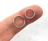 16G Snake Bites Labret Lip Rings Bottom Side Lip Rings 8mm 10mm Lip Studs Lip Rings Lip Jewelry Silver - I Love My Piercings!