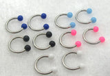 16G Pink Snake Bites Labret Lip Rings Bottom Side Lip Rings Horseshoes 8mm 10mm Lip Studs Lip Rings Lip Jewelry White Black Blue - I Love My Piercings!