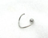 20G 18G Nose Hoop Nose Ring Nostril Hoop Ring 20 gauge 18 gauge Bead Attached 10mm 9mm 8mm 7mm Nose Ring - I Love My Piercings!