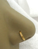 20G Gold Silver Nose Ring Hoop Nose Jewelry 20 Gauge 20 Gage Snap In Nose Hoop Hinged Nose Hoop Ring - I Love My Piercings!