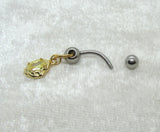 14G Lemon Citron VCH Jewelry Clit Hood Ring