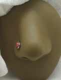 20G Red Opal Sterling Silver Nose Stud Straight Pin Jewelry 20 Gauge (Copy)