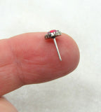 20G Red Opal Sterling Silver Nose Stud Straight Pin Jewelry 20 Gauge (Copy)