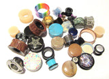 100 Pair Wholesale Lot Lobe Plugs Tunnels from 8g to 1 inch Excellent Reseller - I Love My Piercings!