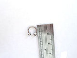 Small Surgical Steel Septum Half Hoop Horseshoe Ring Barbell 16 gauge 16g 6mm - I Love My Piercings!