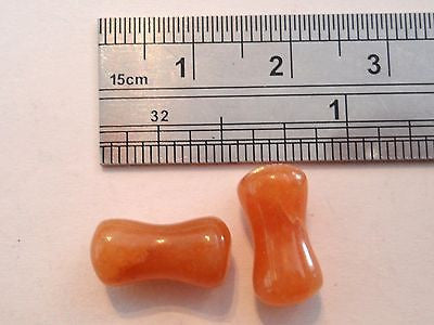 New FIRE TOPAZ STONE Organic Ear Plugs 4 gauge - I Love My Piercings!