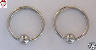 Surgical Steel Captives Hoops Lip Rings 14 gauge 5/16 - I Love My Piercings!