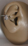 Surgical Steel Clear Gem Double Hoop Wrap Seamless Ring 14 gauge 14g 10 mm - I Love My Piercings!