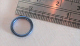 Dark Blue Niobium Seamless Continuous Hoop Ring 16 gauge 16g 8 mm diameter - I Love My Piercings!