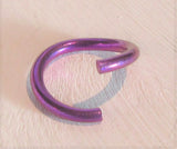 Light Purple Niobium Seamless Continuous Hoop Ring 16 gauge 16g 8 mm diameter - I Love My Piercings!