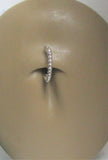 Surgical Steel Small Beaded Hoop Belly Navel Ring 16 gauge 16g 8mm Diameter - I Love My Piercings!