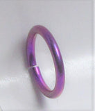 Light Purple Niobium Seamless Hoop Belly Navel Ring 16 gauge 16g 8mm diameter - I Love My Piercings!