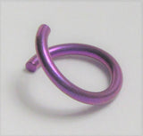 Light Purple Niobium Seamless Hoop Belly Navel Ring 16 gauge 16g 8mm diameter - I Love My Piercings!