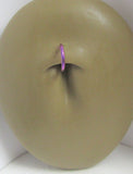 Light Purple Niobium Seamless Hoop Belly Navel Ring 16 gauge 16g 8mm diameter - I Love My Piercings!