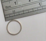 Sterling Silver Seamless Small Nose Nostril Hoop Ring 20 gauge 20g 8 mm - I Love My Piercings!