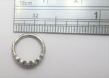 Sterling Silver Seamless Swirls Belly Hoop Ring Jewelry 16 gauge 16G - I Love My Piercings!