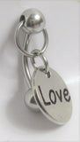 Love Heart Charm Dangle VCH Vertical Clitoral Clit Hood Bar Post Ring 14g - I Love My Piercings!