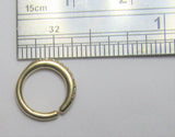 14K Yellow Gold Seamless Clear Gem Crystal Line Small Belly Hoop 16 gauge 16G - I Love My Piercings!