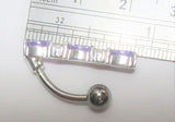 Surgical Steel VCH Jewelry Hood Christina Purple CZ Crystal Chandelier Barbell 14 gauge 14g - I Love My Piercings!