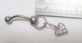 Heart Ornate Dangle VCH Vertical Clitoral Clit Hood Bar Post Ring 14g - I Love My Piercings!