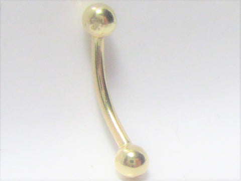 14k Gold Barbell Balls VCH Vertical Clitoral Hood Jewelry Clit Hood Ring 14 gauge - I Love My Piercings!