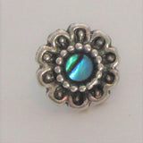 Sterling Silver Abalone Shell Flower Nose Bent L Shape Stud Pin Post 20 gauge - I Love My Piercings!