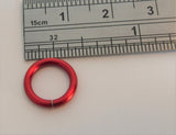 Ruby Red Titanium Seamless Belly Hoop Ring 14 gauge 14g - I Love My Piercings!