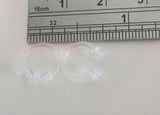 Clear Flexible Bioplast Hospital Retainers No Metal Horseshoes 16 gauge 8mm Diameter - I Love My Piercings!