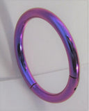 Purple Titanium Hinged Seamless Continuous Hoop 14 gauge 14g 12mm Diameter - I Love My Piercings!