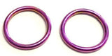PURPLE SEGMENT Earrings Hoops Ear Lobe Body Jewelry 14 gauge 14g 1/2 inch 12mm - I Love My Piercings!