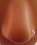 Small Sterling Silver Round Nose Seamless Hoop 20 gauge 20g - I Love My Piercings!