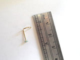 Stamped 14K Yellow Gold Aqua Star Crystal Nose Screw Stud Ring 20 gauge 20g - I Love My Piercings!
