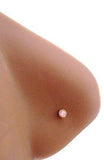 6 Piece GOLD Titanium Small 2mm Crystal Nose Screw Ring Twist 20g 20 gauge - I Love My Piercings!
