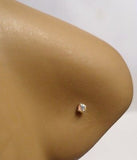 6 Claw Set Nose Bones Straight Ball End Rings Pins AB Crystal 22 gauge 22g - I Love My Piercings!