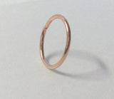Rose Gold Titanium Seamless No Ball Thin Hoop Ring 22 gauge 7 mm Diameter - I Love My Piercings!