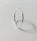 Sterling Silver Seamless Hoop 20 gauge 20g 9mm diameter - I Love My Piercings!
