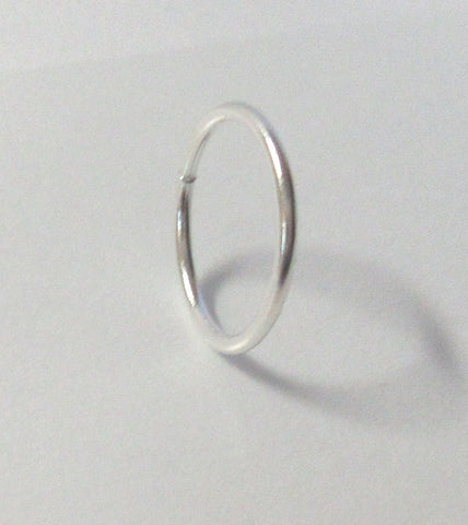 Sterling Silver Seamless Hoop 20 gauge 20g 9mm diameter - I Love My Piercings!
