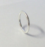 Sterling Silver Seamless Hoop 20 gauge 20g 7mm diameter - I Love My Piercings!