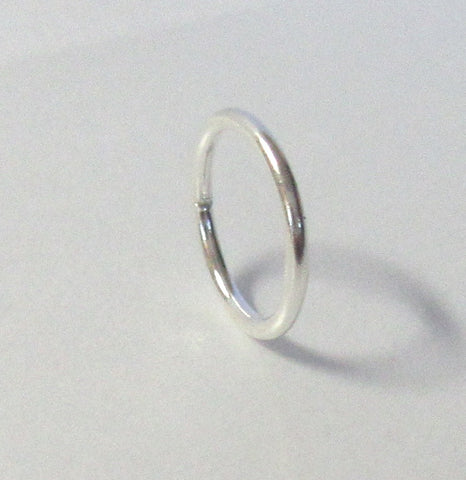 Sterling Silver Seamless Hoop 20 gauge 20g 7mm diameter - I Love My Piercings!