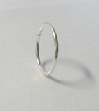 Sterling Silver Seamless Hoop 22 gauge 22g 7mm diameter - I Love My Piercings!