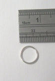 Sterling Silver Seamless Hoop 20 gauge 20g 7mm diameter - I Love My Piercings!